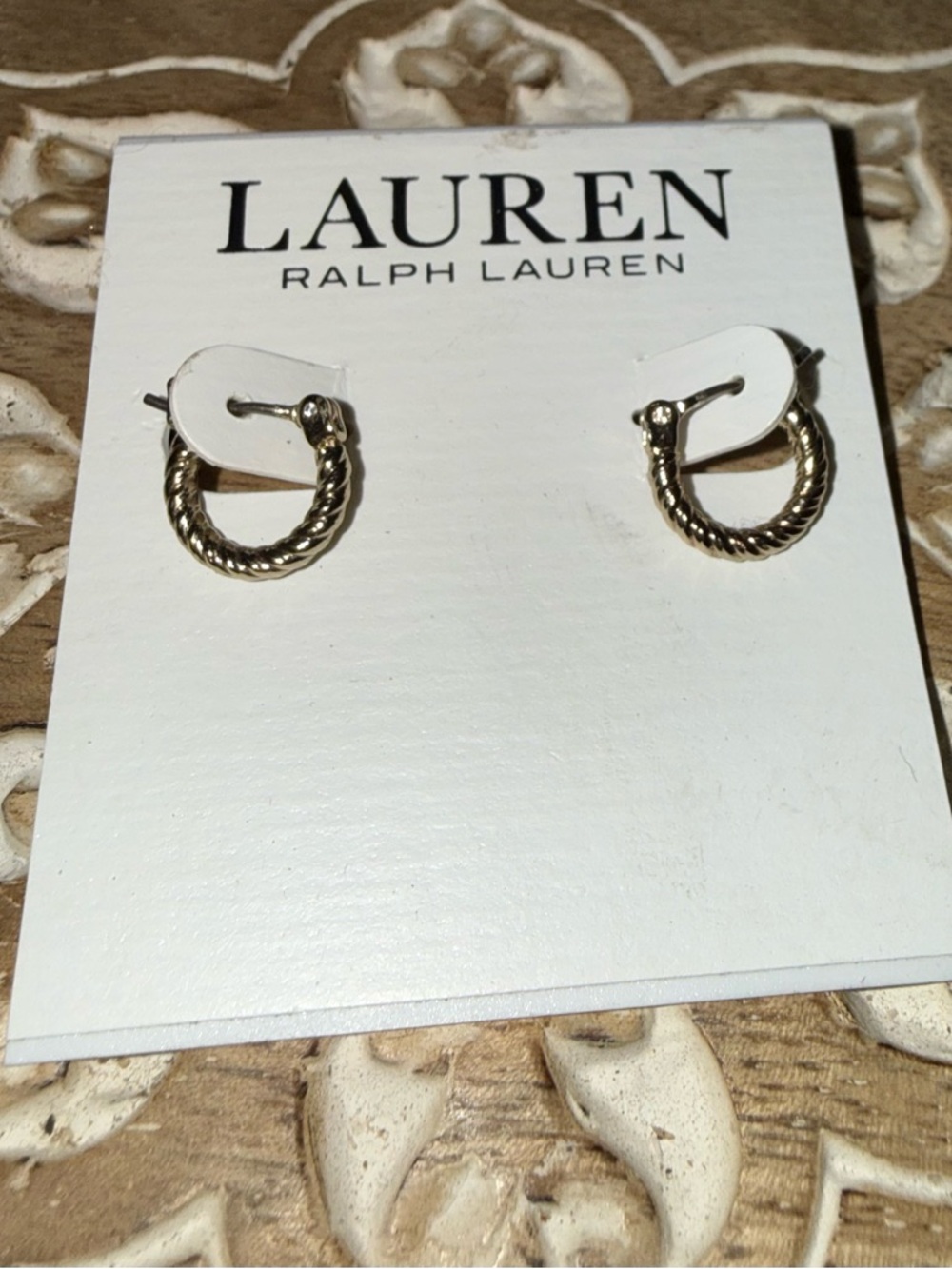 Lauren Ralph Lauren Silver Hoop Earrings - NWT